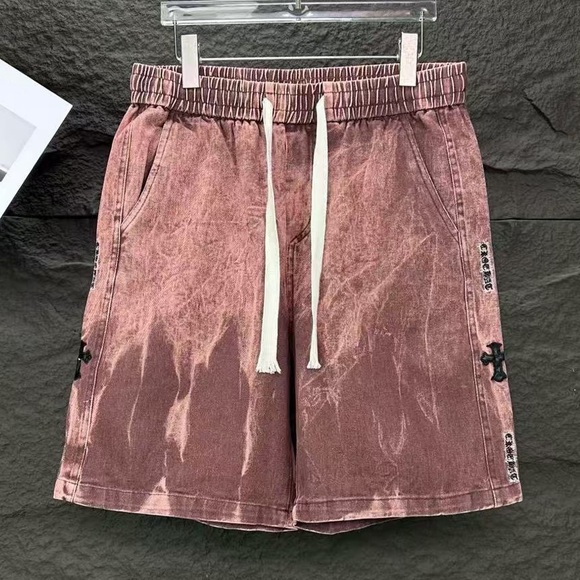 Chrome Hearts Red Drawstring Camouflage Sports Shorts - Picture 9 of 9